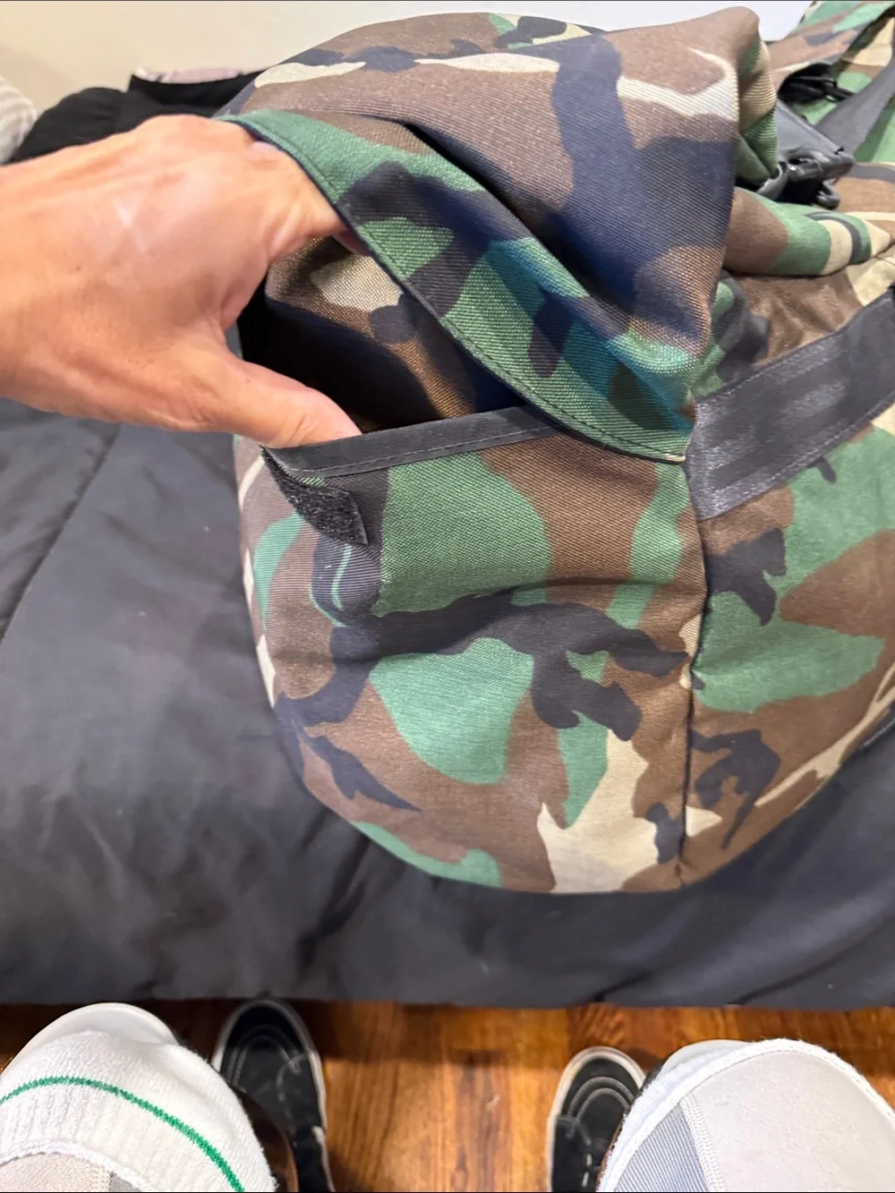 Camo Messenger Bag - Green Camouflage